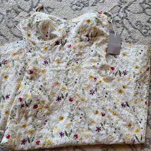 Chelsea28 Floral Print Dress - White, Red, Yellow, Purple
